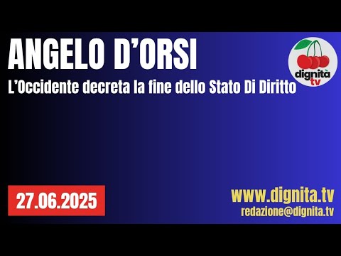ANGELO D’ORSI: L’OCCIDENTE DECRETA LA FINE DEL DIRITTO INTERNAZIONALE