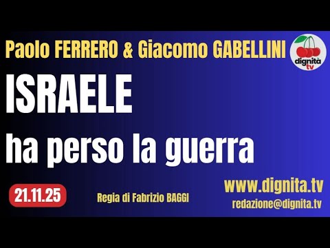 ISRAELE HA PERSO LA GUERRA
