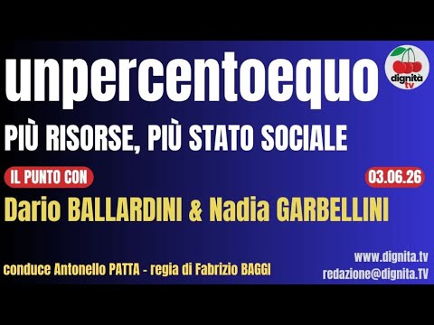 UNPERCENTOEQUO: PIÙ RISORSE, PIÙ STATO SOCIALE