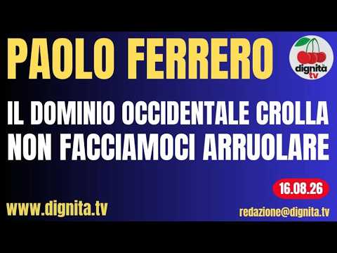 IL DOMINIO OCCIDENTALE CROLLA. NON FACCIAMOCI ARRUOLARE