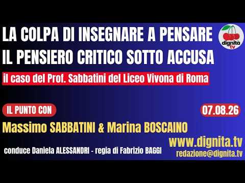 LA COLPA DI INSEGNARE A PENSARE, IL PENSIERO CRITICO SOTTO ACCUSA