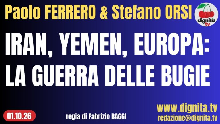IRAN, YEMEN, EUROPA: LA GUERRA DELLE BUGIE