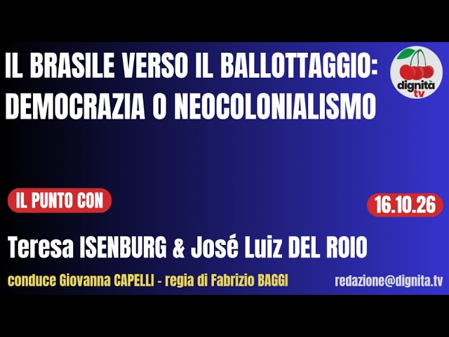 IL BRASILE VERSO IL BALLOTTAGGIO: DEMOCRAZIA O NEOCOLONIALISMO